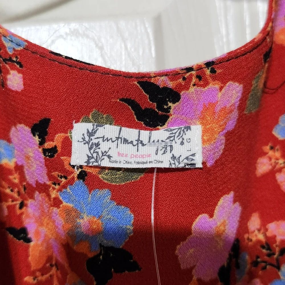 Free People Floral Maxi Dress - Black, Red, Pink, Blue - Picture 7 of 10